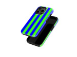 Neon Green Stripes Case | Coque de téléphone 3D 2en1 Ultra-résistante