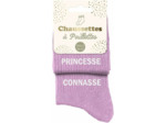 Chaussettes duo à paillettes Princesse connasse