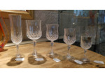 6 Flûtes à champagne en cristal d'Arques modèle Longchamps