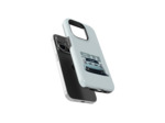 Bland Blue Porsche | Coque de téléphone 3D 2en1 Ultra-résistante