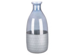 Vase CANUS en verre gris et argent