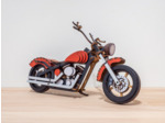 Moto en Bois - Rouge