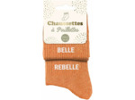Chaussettes duo à paillettes belle rebelle