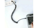 MCDODO Câble USB-C vers USB-C rétractable 60W 1,8m Noir