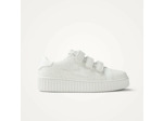 Baskets éclair blanches monochromes à scratchs - Elma - Vanessa Wu