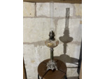 Lampe colonne albâtre veinée vert LA161