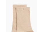 Chaussettes beige & or pailleté - Quinn - Vanessa Wu