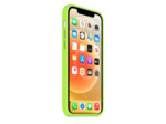 Coque Silicone Moxie BeFluo Fine et Légère pour iPhone 14 Plus, Intérieur Microfibre - Vert pomme