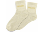 STC Chaussettes Blanches Pailletées 'Brillante' - Femmes - Unisex - 1 Pair - Taille Unique 36-42