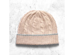 Bonnet Octave - Mérinos Cachemire - Beige chiné