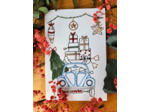 Carte à broder Noël - La tournée des cadeaux