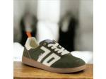 Ghost Femme cuir&nylon olive ligne orange - Back70