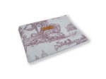 Pochette toile de Jouy 24cm x 19cm