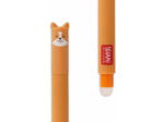 Stylo corgi gel effaçable, avec bille sur l'extrémité pour effacer l'encre sans abimer la feuille, encre noire thermosensible, pointe Ø 0,7 mm, thème panda