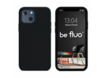 Coque Silicone Moxie BeFluo Fine et Légère pour iPhone 14 Plus, Intérieur Microfibre - Noir