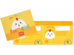 Legami - Peluche Super Soft!, thème Hen, Format Mini, avec Carte d'Identité Personnalisable, Tient Debout, 14x15x12 cm