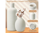 Omtofo Vase Blanc Set - Lot De 4 Vases Fleur Ceramique