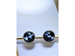 Boucles d'oreilles puces cabochon "Burano"