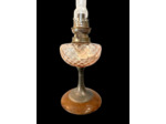 Lampe à pétrole laiton bois LA165