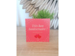 Carte "Très bon anniversaire" 11x11 cm