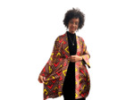 KIMONO EN SOIE POUR FEMME SOUPLE MANCHE LONGUE