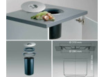 Seau de 5 litres en PVC Noir pour poubelle Inox