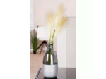 Vase CANUS en verre gris et argent