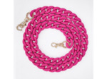 Chaine grosse maille avec pad universel - serie IBIZA - FUSHIA - 1.2M