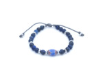 Bracelet unisexe lapis-lazuli, hematite et perle en verre vénitienne