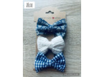 TRIO BARRETTES NOEUD FILLE "ZELIE", PINCES CHEVEUX