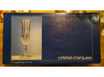 6 Flûtes à champagne en cristal d'Arques modèle Longchamps