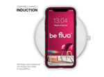 Coque Silicone Moxie BeFluo Fine et Légère pour iPhone 14 Plus, Intérieur Microfibre - Lie de vin