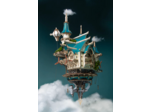 Fantasy Steam Castle - Blanc et Bleu