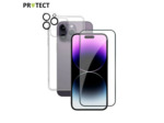 PROTECT Pack de Protection Coque + Protection Lentille + Verre Trempé iPhone (Tous les modèles)