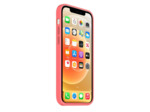 Coque Silicone Moxie BeFluo Fine et Légère pour iPhone 14, Intérieur Microfibre - Rose