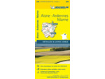 CARTE DEPARTEMENTALE AISNE, ARDENNES, MARNE