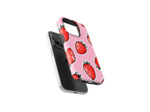 Strawberry Stickers | Coque de téléphone 3D 2en1 Ultra-résistante