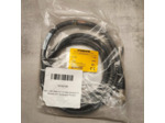 Turck RSM 34-2M CORDSET, A, STRAIGHT MALE, MALE: 14 AWG, 3 PIN, 600V, 15A, 2M