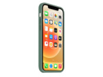 Coque Silicone Moxie BeFluo Fine et Légère pour iPhone 14, Intérieur Microfibre - Pin vert