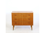 Commode en teck trois tiroirs