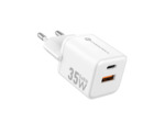 FORCELL F-ENERGY Mini chargeur blanc compacte GaN3 35W USB-C USB-A
