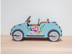 Voiture Décapotable en Bois - Bleue