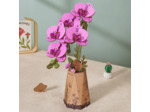 Orchidée Fuchsia en Bois