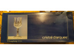 6 Verres à pied Cristal d'Arques