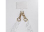 Chaine grosse maille avec pad universel - serie MURANO - Transparente - 1.2M