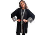 KIMONO NOIR SOUPLE ELEGANT CHIC