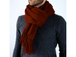 Echarpe ample pure laine vierge - Carmin