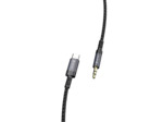 DEVIA Câble USB-C ou Lightning Vers Jack 3,5mm 1m (Noir)