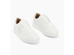 Baskets monogramme Calie blanches monochrome