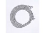Chaine metal Argent 8mm série SIENNA pour coque avec anneau - 120cm
